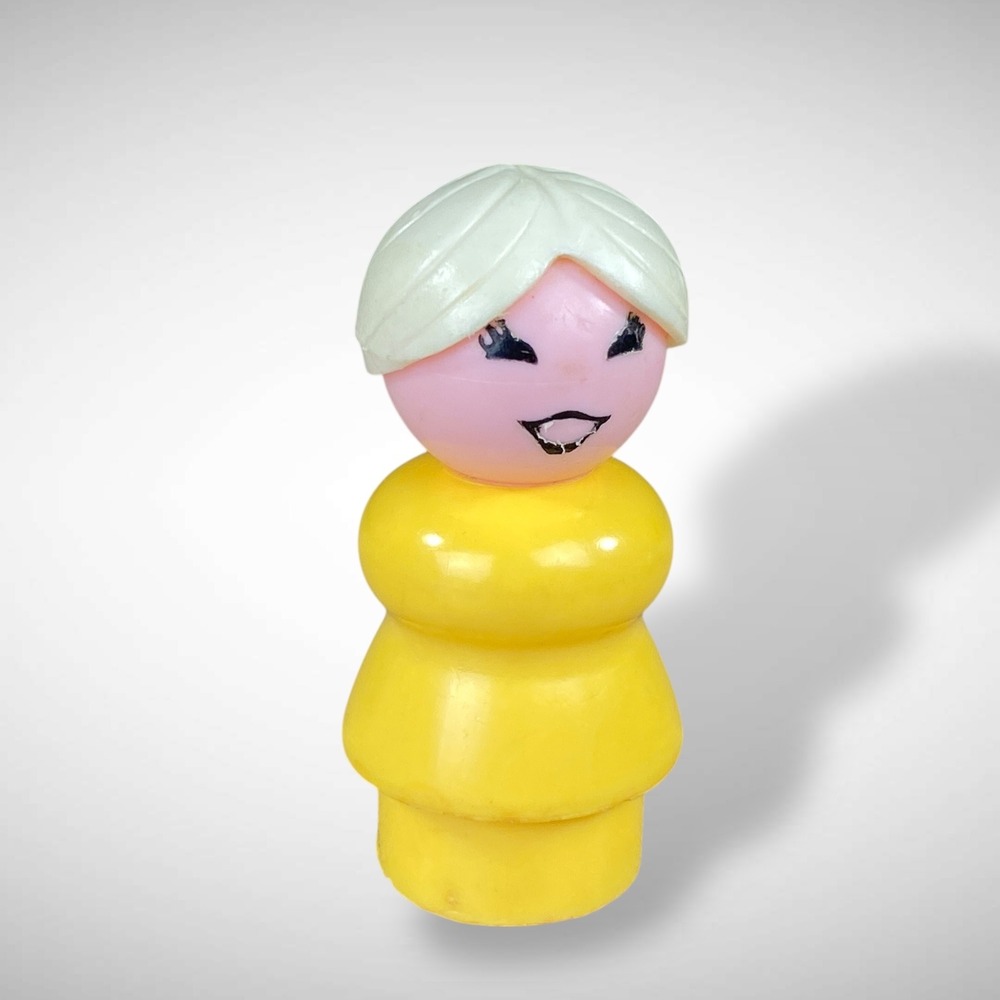 Fisher Price Little‎ People Clown Figures Grandma Girl Vintage 1970s - Picture 2 of 9